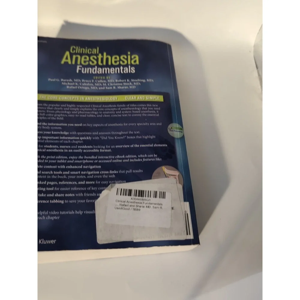 Clinical Anesthesia Fundamentals N: Print + Ebook with Multimedia by Bruce F....